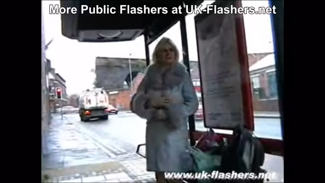 Cherry Pip Flashing those Huge Saggy Knockers Throughout London for UK-Flashers