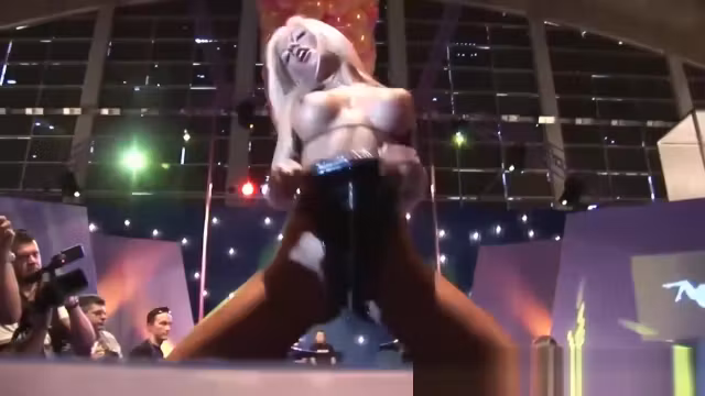 stepmom naked on public stage