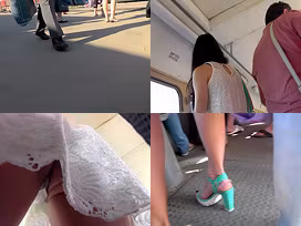 Hot candid upskirt vid show amazing skinny ass