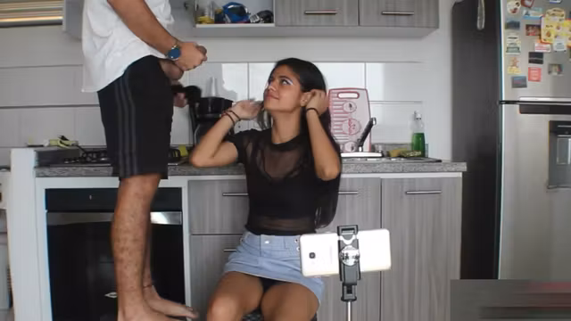 Horny College Girl Lets Her Roommate Fuck Her