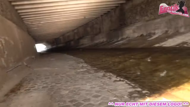 Fat German slut approached and fucked on the street