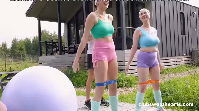 Aleks Sam - Big Booty Workout! Threesome At
