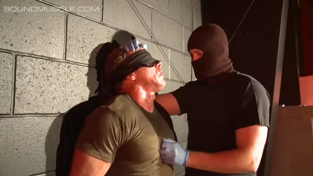 BoundMuscleJocks: Derek Pains Torment Begins With Master Dire Callahans Interrogation