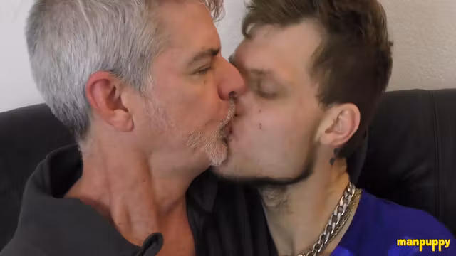 Richard Lennox In Jake Skittles Voraciously Kissing Each Other