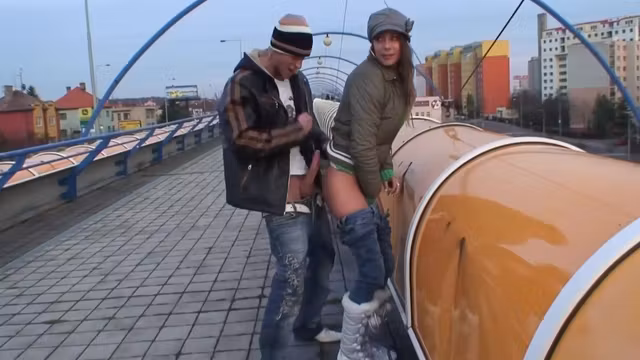 Denis Reed And Rachel Evans In Horny Bitch Gets A Quick Rough Fuck Under The Bridge
