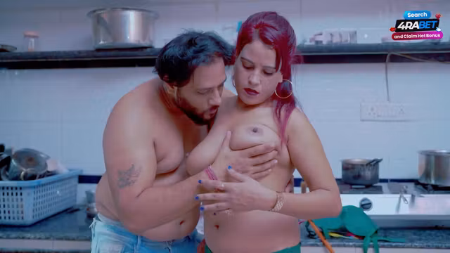Super sexy newly married Bhabhi fucked hard by her devar in the kitchen