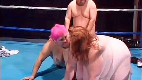 Fat Midget Girl Is Shoving A Dildo In Lesbian Midgets Pussy