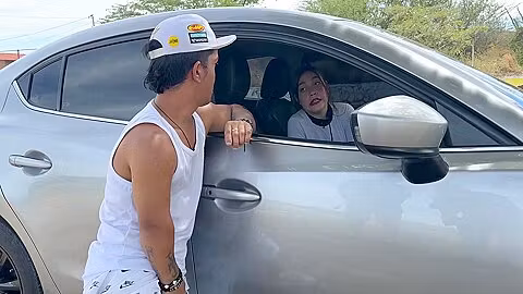 I Fulfill My Sexual Fantasy With A Little Dwarf Who Has His Motorcycle Stranded In The Middle Of Nowhere, He Puts His Huge Cock In Me Until I Fill With Milk